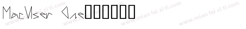 MacUser One字体转换